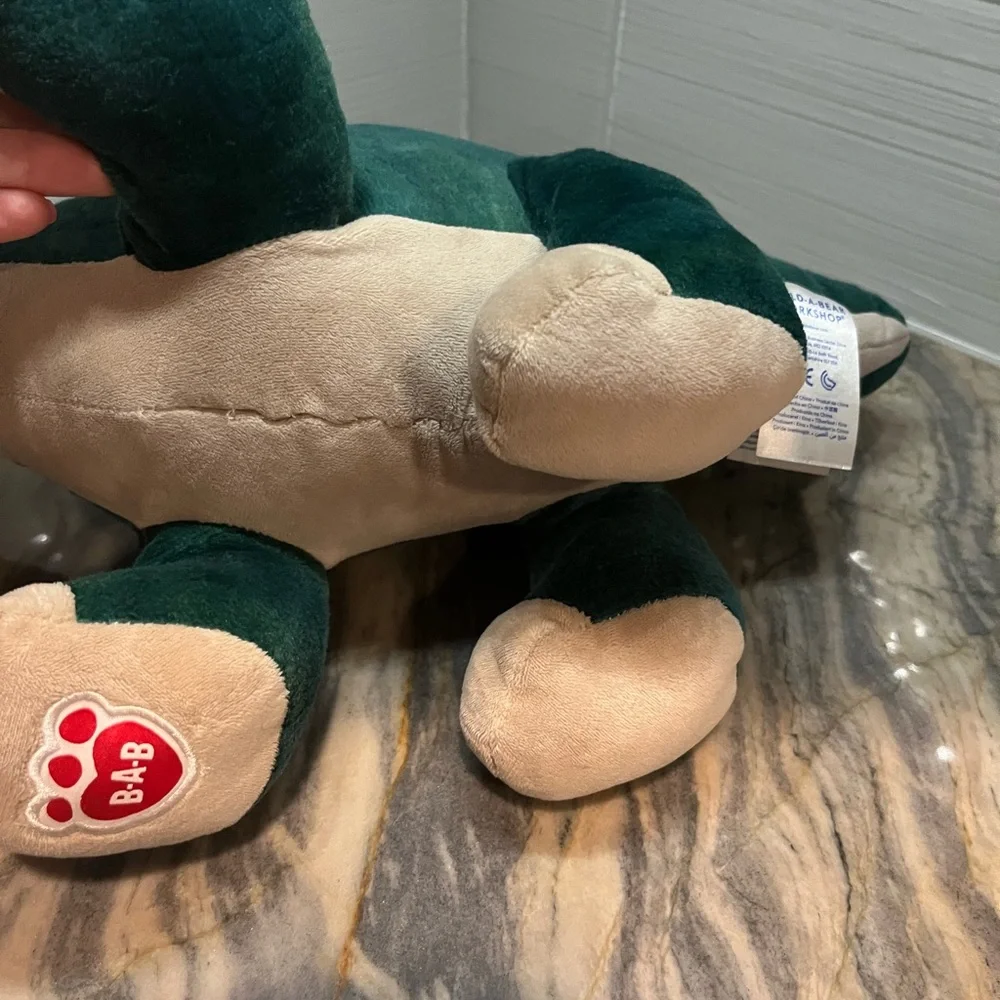 Build A Bear Stegosaurus 17” Long Dinosaur Plush Stuffed Animal Green Orange Toy